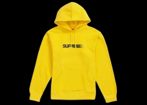 Supreme Motion Logo Hooded Sweatshirt (SS20) Lemon