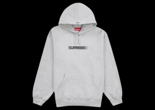 Supreme Motion Logo Hooded Sweatshirt (SS23) Heather Grey