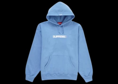 Supreme Motion Logo Hooded Sweatshirt (SS23) Light Blue
