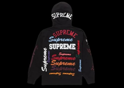 Supreme Multi Logo Hooded Sweatshirt Black