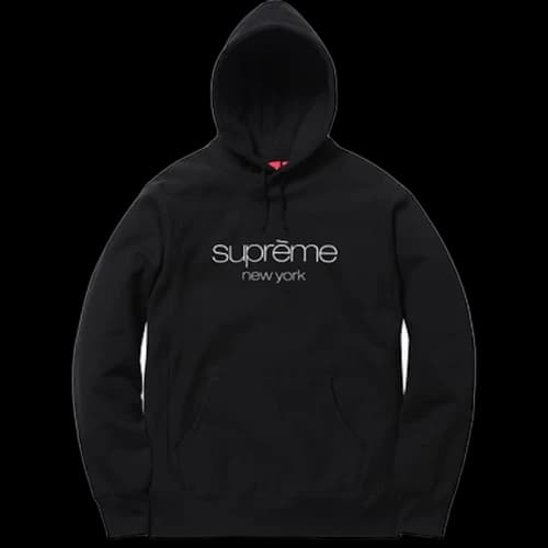 Supreme Multicolor Classic Logo Hoodie Black