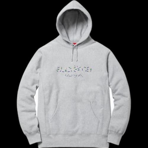 Supreme Multicolor Classic Logo Hoodie Heather Grey