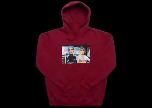 Supreme Nan Goldin Misty and Jimmy Paulette Hooded Sweatshirt Cardinal