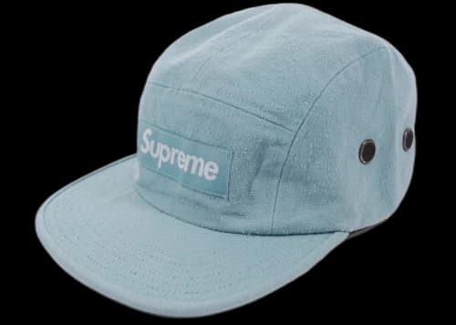 Supreme Napped Canvas Camp Cap Dusty Teal