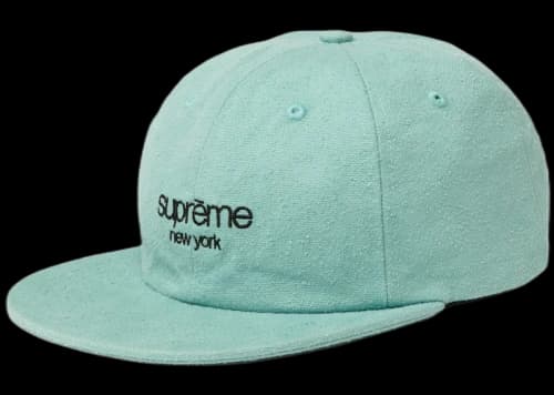 Supreme Napped Canvas Classic Logo 6-Panel Dusty Teal