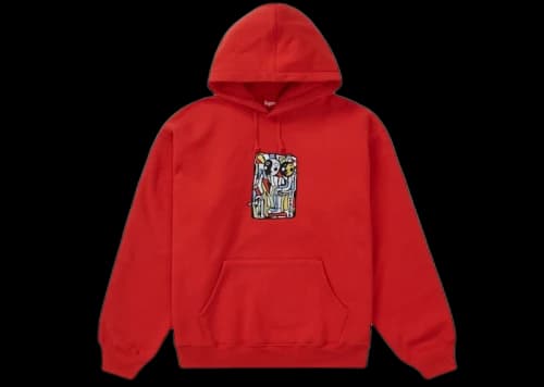 Supreme Neil Blender Mosaic Hooded Sweatshirt Burnt Red
