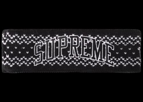Supreme New Era Arc Logo Headband (FW17) Black