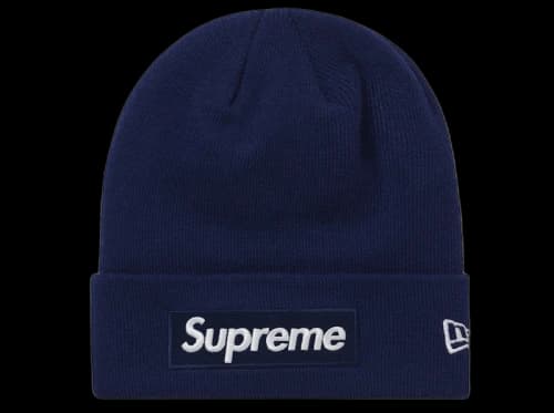 Supreme New Era Box Logo Beanie (FW21) Washed Navy