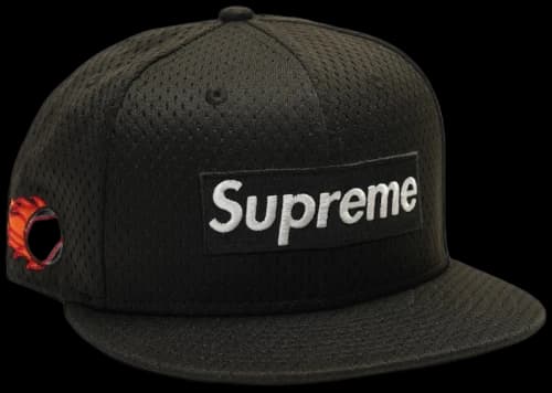 Supreme New Era Mesh Box Logo Cap Black