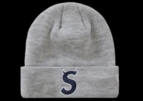 Supreme New Era S Logo Beanie (FW22) Heather Grey