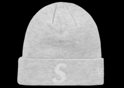 Supreme New Era S Logo Beanie (FW24) Heather Grey