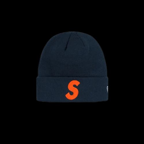 Supreme New Era S Logo Beanie Navy (FW19)