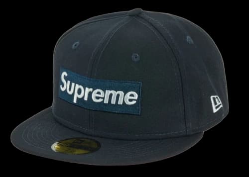 Supreme No Comp Box Logo New Era Navy