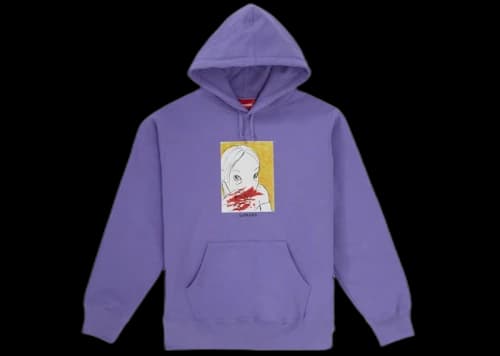 Supreme Nose Bleed Hooded Sweatshirt Light Violet