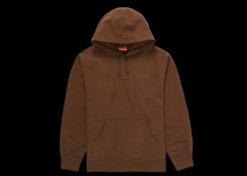 Supreme Number One Hooded Sweatshirt Dark Brown