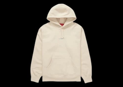 Supreme Number One Hooded Sweatshirt Natural