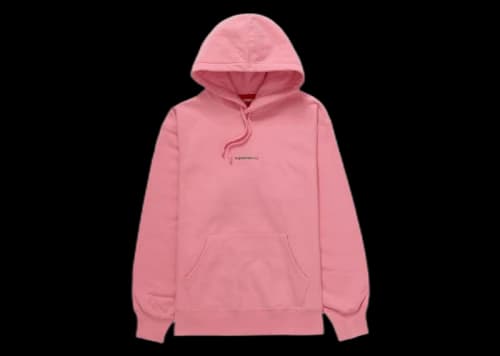Supreme Number One Hooded Sweatshirt Pink
