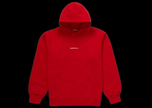 Supreme Number One Hooded Sweatshirt Red