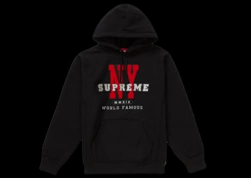 Supreme NY Hooded Sweatshirt Black