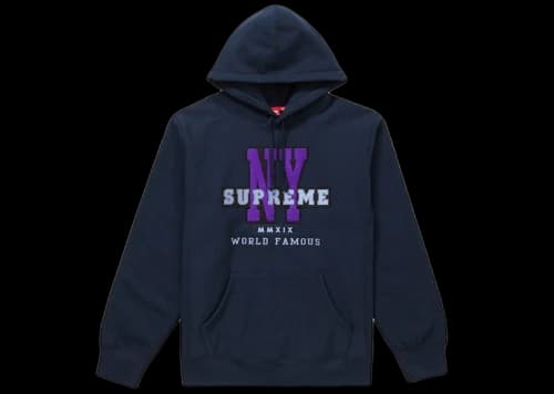 Supreme NY Hooded Sweatshirt Navy