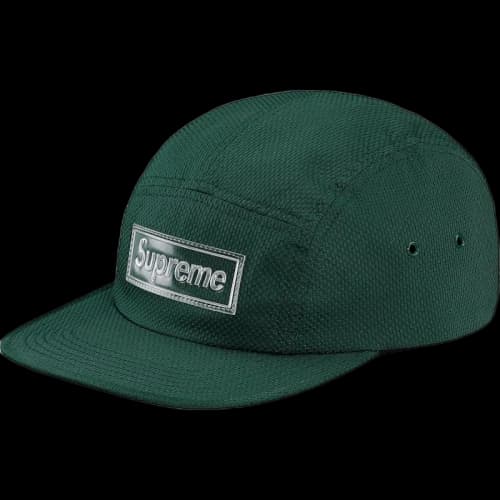 Supreme Nylon Pique Camp Cap Dark Green