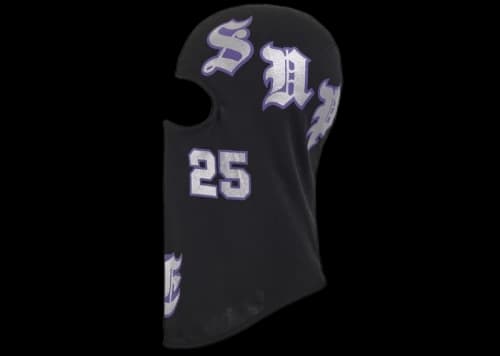 Supreme Old English Lightweight Balaclava Black
