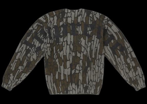 Supreme Old English Printed Sweater Mossy Oak Trebark Camo