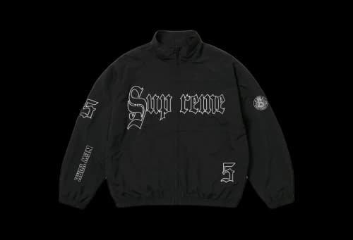 Supreme Old English Track Jacket 'Black' (SS25)