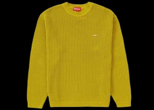 Supreme Open Knit Small Box Sweater Acid Green