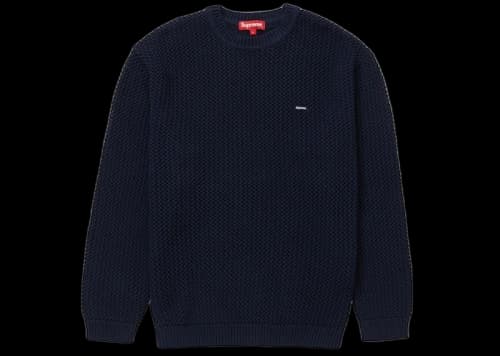 Supreme Open Knit Small Box Sweater Navy