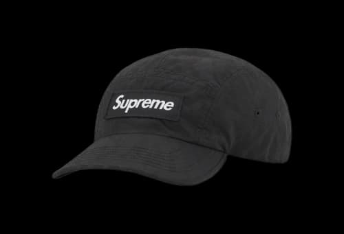 Supreme Overdyed Camo Nylon Camp Cap Black (SS23)
