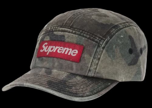 Supreme Overdyed Camp Cap (FW26) Woodland Camo