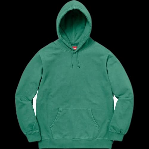 Supreme Overdyed Hooded Sweatshirt (SS18) Dark Green