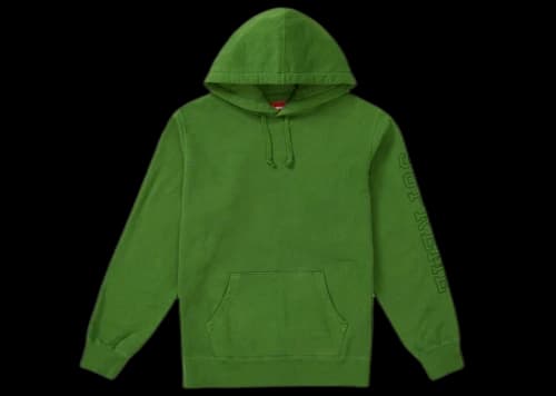 Supreme Overdyed Hooded Sweatshirt Green