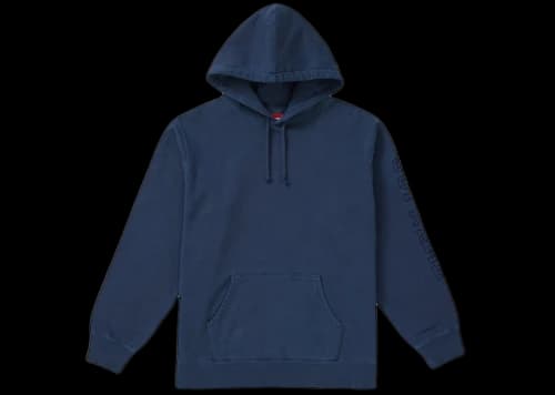 Supreme Overdyed Hooded Sweatshirt Navy