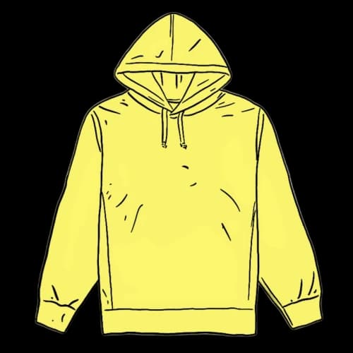 Supreme Overdyed Hooded Sweatshirt (SS20) Bright Yellow