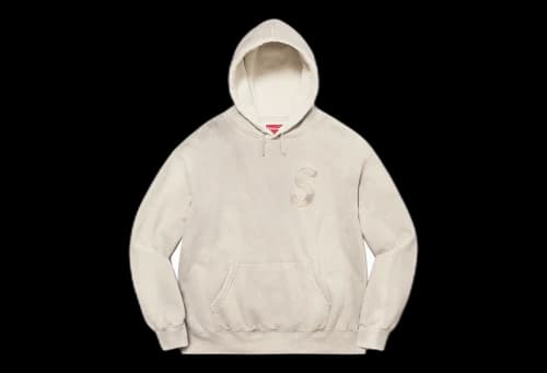 Supreme Overdyed S Logo Logo Hooded Sweatshirt Natural (SS23)