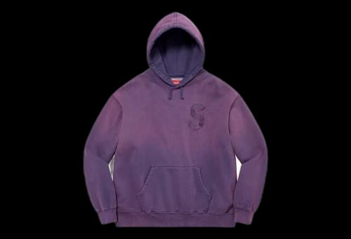 Supreme Overdyed S Logo Logo Hooded Sweatshirt Purple (SS23)