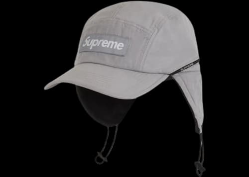 Supreme Packable Earflap Camp Cap Grey