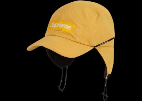 Supreme Packable Earflap Camp Cap Yellow