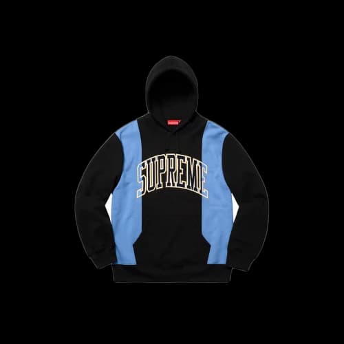 Supreme Paneled Arc Hooded Sweatshirt Black (FW19)