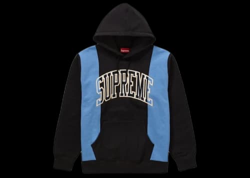 Supreme Paneled Arc Hooded Sweatshirt Black