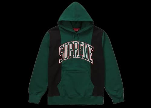 Supreme Paneled Arc Hooded Sweatshirt Dark Green