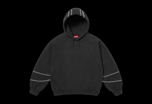 Supreme Paneled Hooded Sweatshirt 'Black' (SS25)