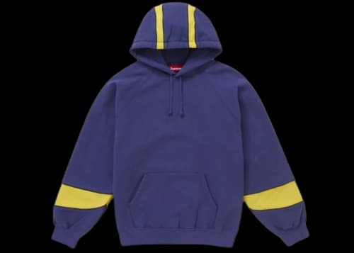 Supreme Paneled Hooded Sweatshirt (SS25) Washed Navy