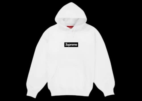 Supreme Paris Anniversary Box Logo Hoodie White