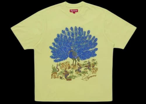 Supreme Peacock S/S Top Fluorescent Yellow