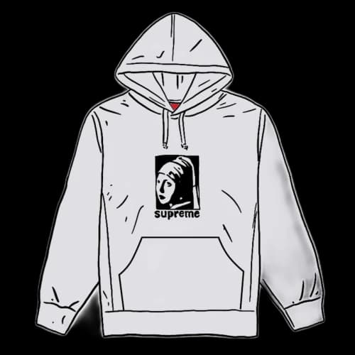 Supreme Pearl Hooded Sweatshirt Ash Grey