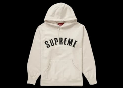 Supreme Pearl Logo Hooded Sweatshirt Natural