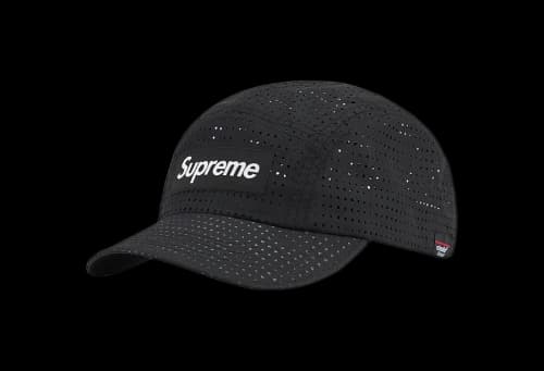 Supreme Perforated Camp Cap Black (SS22)